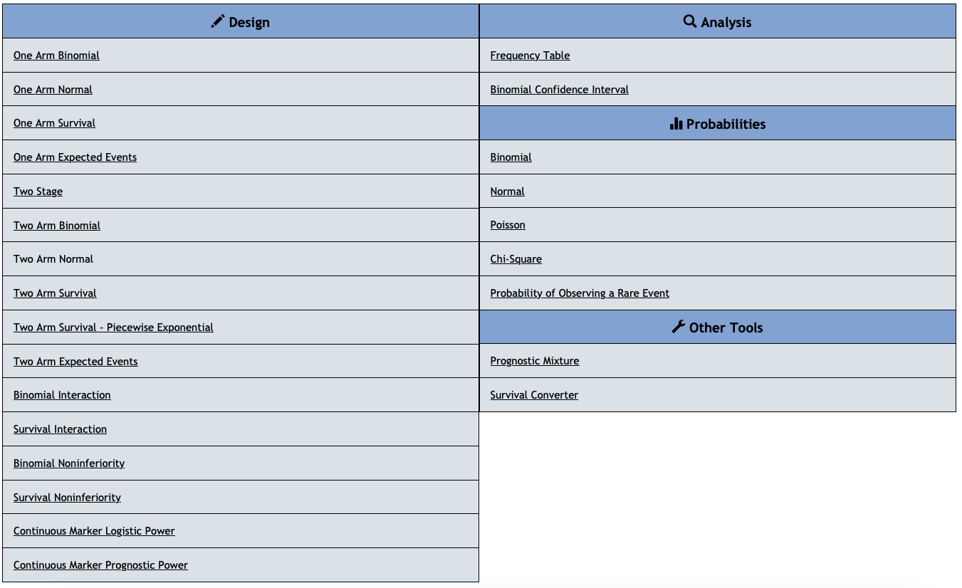 CRAB Statistical Tools Website screenshot